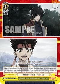 Memories of the "Sekiho Army" From Younger Days - Rurouni Kenshin - Weiss Schwarz card
