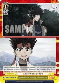 Memories of the "Sekiho Army" From Younger Days (SR) - Rurouni Kenshin - Weiss Schwarz card