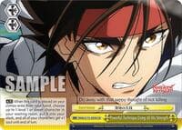 Powerful Technique Using All His Strength - Rurouni Kenshin - Weiss Schwarz card