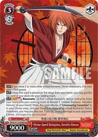 Divine-Speed Battojutsu, Kenshin Himura - Rurouni Kenshin - Weiss Schwarz card