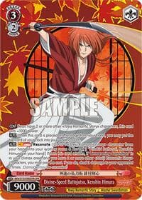 Divine-Speed Battojutsu, Kenshin Himura (OFR) - Rurouni Kenshin - Weiss Schwarz card