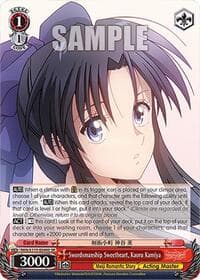 Swordsmanship Sweetheart, Kaoru Kamiya (SR) - Rurouni Kenshin - Weiss Schwarz card
