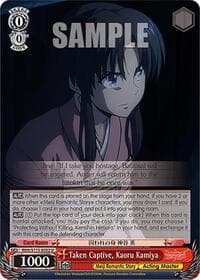 Taken Captive, Kaoru Kamiya - Rurouni Kenshin - Weiss Schwarz card