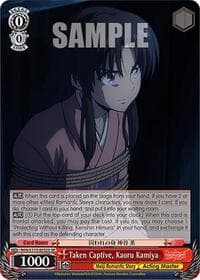 Taken Captive, Kaoru Kamiya  (SR) - Rurouni Kenshin - Weiss Schwarz card