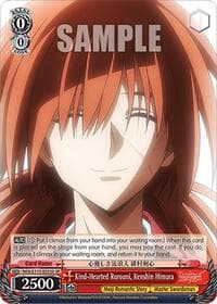 Kind-Hearted Rurouni, Kenshin Himura (SR) - Rurouni Kenshin - Weiss Schwarz card