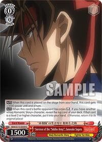 Survivor of the "Sekiho Army", Sanosuke Sagara - Rurouni Kenshin - Weiss Schwarz card