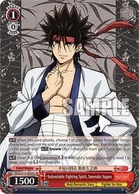 Indomitable Fighting Spirit, Sanosuke Sagara (SR) - Rurouni Kenshin - Weiss Schwarz card