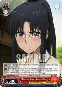 Blushed Face, Kaoru Kamiya - Rurouni Kenshin - Weiss Schwarz card