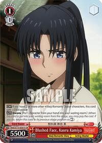 Blushed Face, Kaoru Kamiya (SR) - Rurouni Kenshin - Weiss Schwarz card