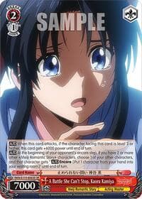 A Battle She Can't Stop, Kaoru Kamiya (SR) - Rurouni Kenshin - Weiss Schwarz card