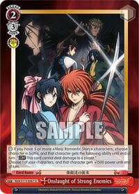 Onslaught of Strong Enemies - Rurouni Kenshin - Weiss Schwarz card