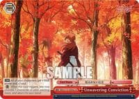 Unwavering Conviction (A) - Rurouni Kenshin - Weiss Schwarz card