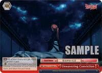 Unwavering Conviction (B) - Rurouni Kenshin - Weiss Schwarz card