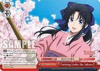 Training Under the Sakura - Rurouni Kenshin - Weiss Schwarz card