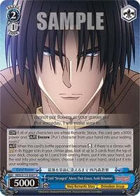 Until "Strongest" Adorns Their Graves, Aoshi Shinomori - Rurouni Kenshin - Weiss Schwarz card