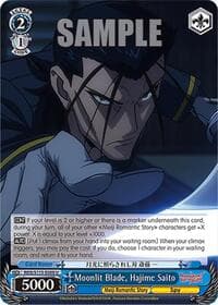 Moonlit Blade, Hajime Saito - Rurouni Kenshin - Weiss Schwarz card