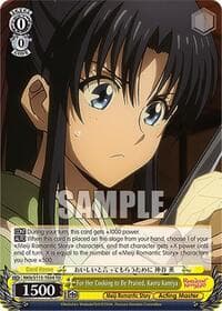 For Her Cooking to Be Praised, Kaoru Kamiya - Rurouni Kenshin - Weiss Schwarz card
