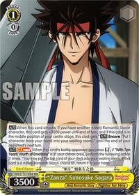 "Zanza" Sanosuke Sagara (RRR) - Rurouni Kenshin - Weiss Schwarz card
