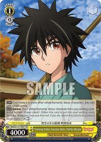 Training Under Autumn Skies, Yahiko Myojin - Rurouni Kenshin - Weiss Schwarz card