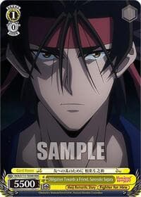 Obligation Towards a Friend, Sanosuke Sagara (RRR) - Rurouni Kenshin - Weiss Schwarz card