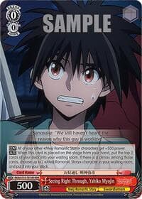 Seeing Right Through, Yahiko Myojin (RRR) - Rurouni Kenshin - Weiss Schwarz card