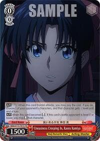 Uneasiness Creeping In, Kaoru Kamiya - Rurouni Kenshin - Weiss Schwarz card