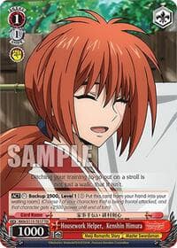 Housework Helper,  Kenshin Himura - Rurouni Kenshin - Weiss Schwarz card