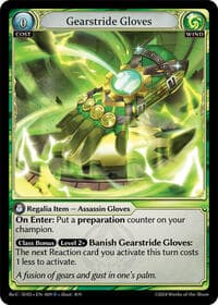 Gearstride Gloves - Tristan, Shadowdancer Re:Collection Lite - Grand Archive TCG card