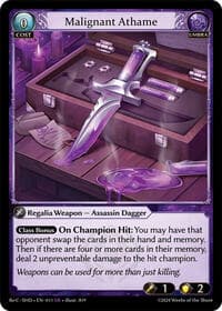 Malignant Athame - Tristan, Shadowdancer Re:Collection Lite - Grand Archive TCG card