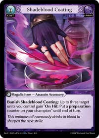Shadeblood Coating - Tristan, Shadowdancer Re:Collection Lite - Grand Archive TCG card