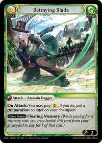 Betraying Blade - Tristan, Shadowdancer Re:Collection Lite - Grand Archive TCG card