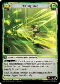 Stifling Trap - Tristan, Shadowdancer Re:Collection Lite - Grand Archive TCG card