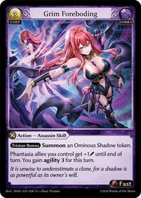 Grim Foreboding - Tristan, Shadowdancer Re:Collection Lite - Grand Archive TCG card