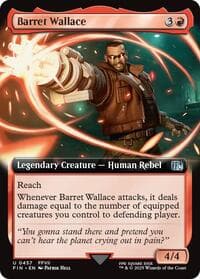 Barret Wallace (Extended Art) - FINAL FANTASY - Magic: The Gathering card