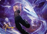 Cloud's Limit Break Art Card (Gold-Stamped Signature) - Art Series: FINAL FANTASY - Magic: The Gathering card
