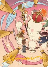 Summon: Good King Mog XII Art Card (Gold-Stamped Signature) - Art Series: FINAL FANTASY - Magic: The Gathering card