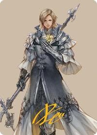 Dion, Bahamut's Dominant Art Card (Gold-Stamped Signature) - Art Series: FINAL FANTASY - Magic: The Gathering card
