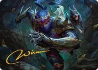 Shadow, Mysterious Assassin Art Card (Gold-Stamped Signature) - Art Series: FINAL FANTASY - Magic: The Gathering card
