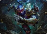 Shadow, Mysterious Assassin Art Card - Art Series: FINAL FANTASY - Magic: The Gathering card