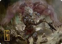 Kimahri, Valiant Guardian Art Card (Gold-Stamped Signature) - Art Series: FINAL FANTASY - Magic: The Gathering card