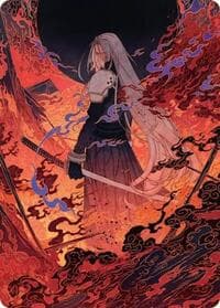 Nibelheim Aflame Art Card - Art Series: FINAL FANTASY - Magic: The Gathering card