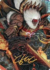 Braska's Final Aeon Art Card (Gold-Stamped Signature) - Art Series: FINAL FANTASY - Magic: The Gathering card