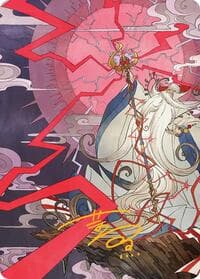 Summon: Esper Ramuh Art Card (Gold-Stamped Signature) - Art Series: FINAL FANTASY - Magic: The Gathering card
