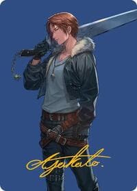 Squall, SeeD Mercenary Art Card (Gold-Stamped Signature) - Art Series: FINAL FANTASY - Magic: The Gathering card
