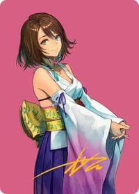 Yuna, Hope of Spira Art Card (Gold-Stamped Signature) - Art Series: FINAL FANTASY - Magic: The Gathering card