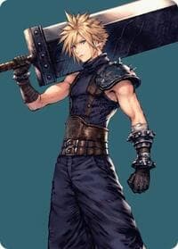 Cloud, Ex-SOLDIER Art Card - Art Series: FINAL FANTASY - Magic: The Gathering card