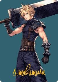 Cloud, Ex-SOLDIER Art Card (Gold-Stamped Signature) - Art Series: FINAL FANTASY - Magic: The Gathering card
