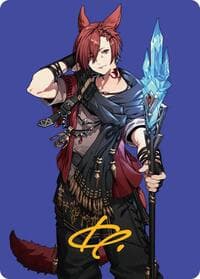 G'raha Tia, Scion Reborn Art Card (51) (Gold-Stamped Signature) - Art Series: FINAL FANTASY - Magic: The Gathering card