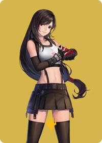 Tifa, Martial Artist Art Card (Gold-Stamped Planeswalker Symbol) - Art Series: FINAL FANTASY - Magic: The Gathering card