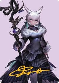 Y'shtola, Night's Blessed Art Card (53) (Gold-Stamped Signature) - Art Series: FINAL FANTASY - Magic: The Gathering card